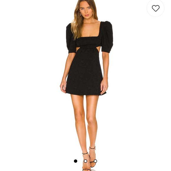 15+ Puff Sleeve Dress Black